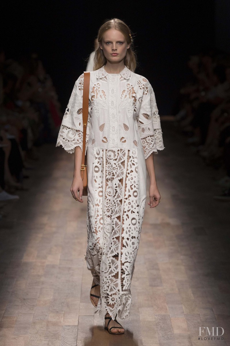 Hanne Gaby Odiele featured in  the Valentino fashion show for Spring/Summer 2015