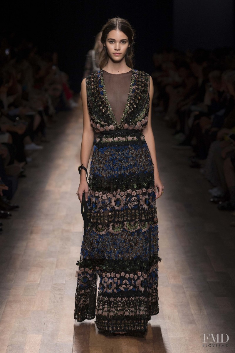 Pauline Hoarau featured in  the Valentino fashion show for Spring/Summer 2015