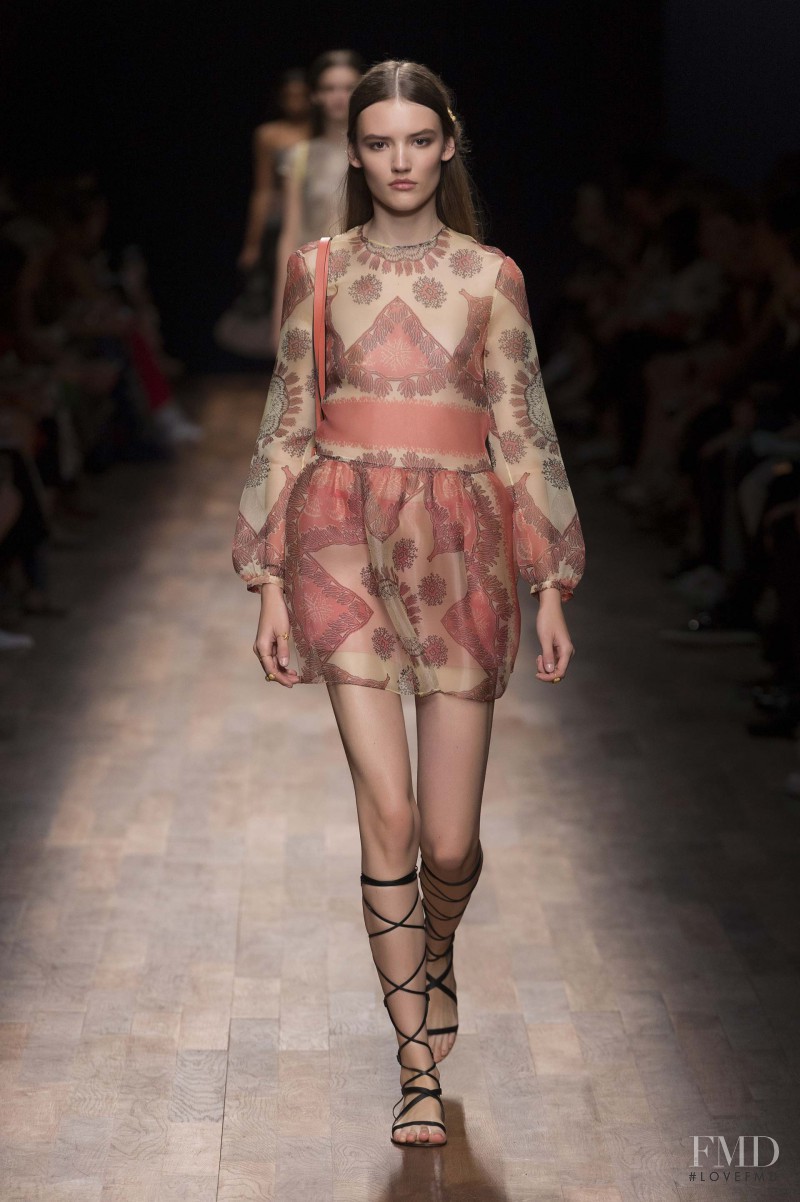 Gabriele Regesaite featured in  the Valentino fashion show for Spring/Summer 2015