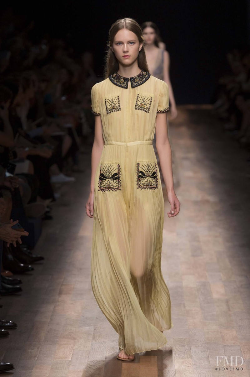 Julie Hoomans featured in  the Valentino fashion show for Spring/Summer 2015