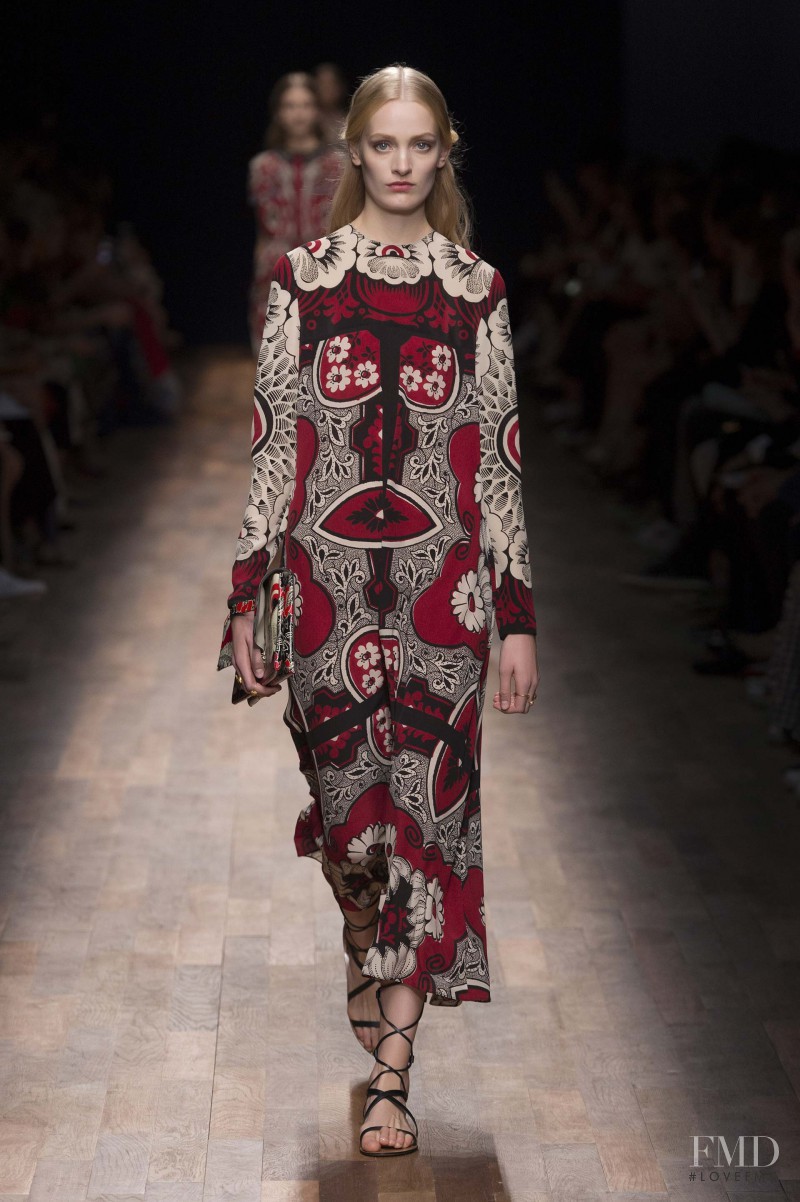Sunniva Wahl featured in  the Valentino fashion show for Spring/Summer 2015