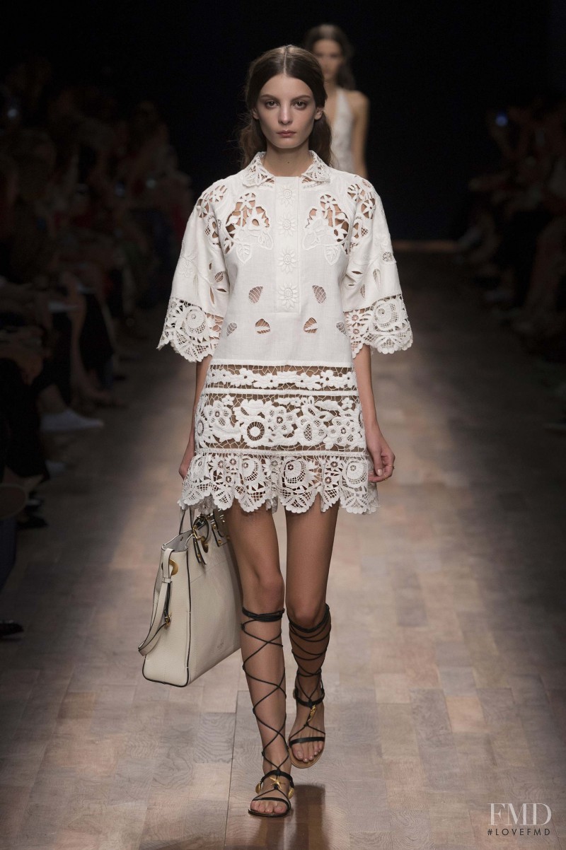 Audrey Nurit featured in  the Valentino fashion show for Spring/Summer 2015