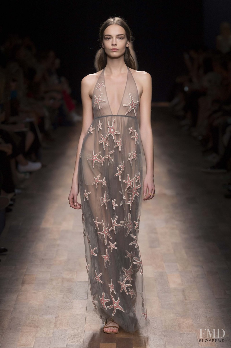 Mina Cvetkovic featured in  the Valentino fashion show for Spring/Summer 2015