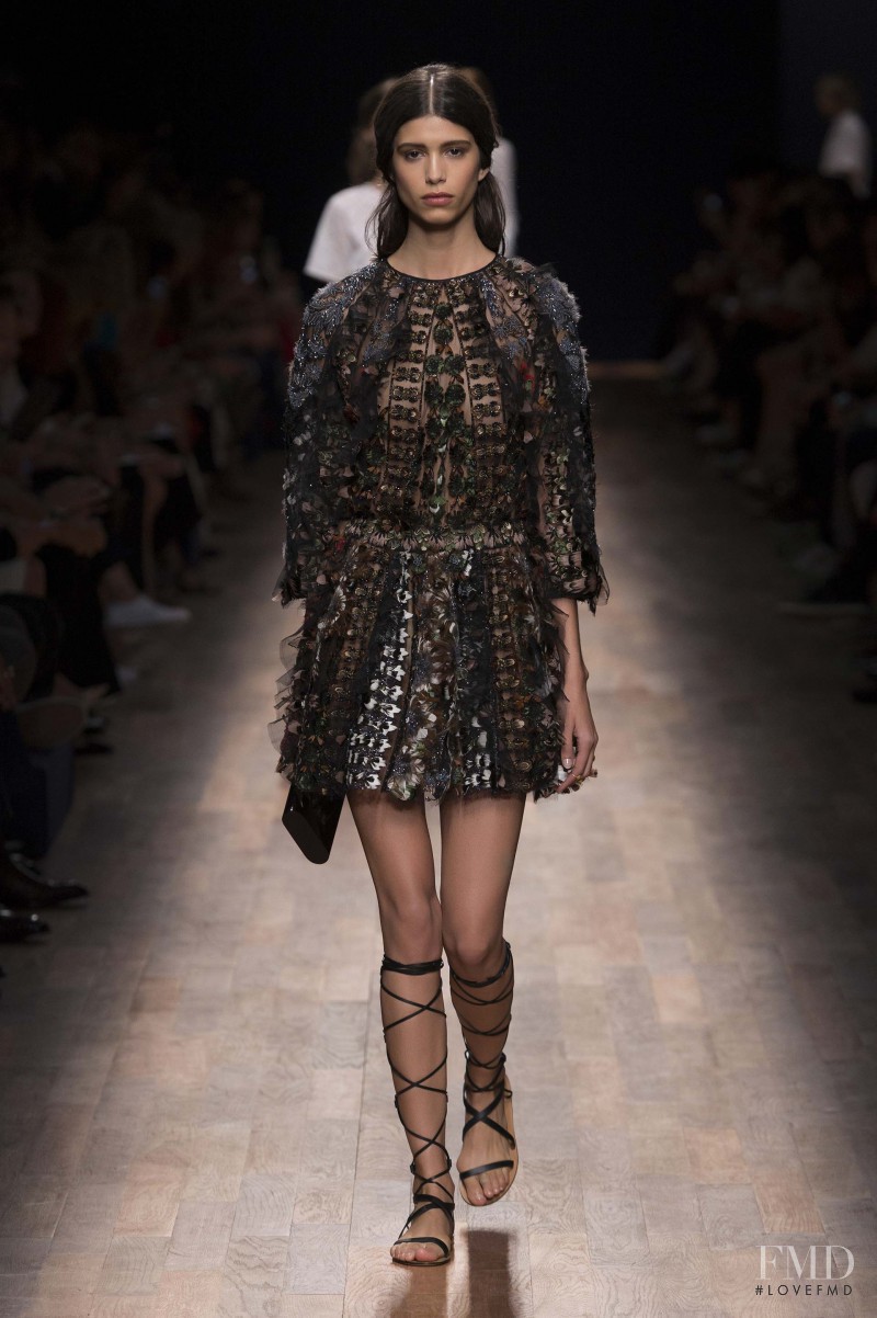 Mica Arganaraz featured in  the Valentino fashion show for Spring/Summer 2015