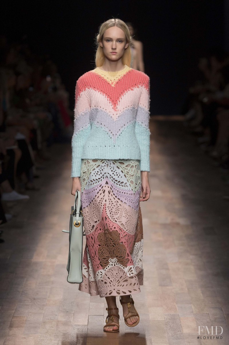 Harleth Kuusik featured in  the Valentino fashion show for Spring/Summer 2015