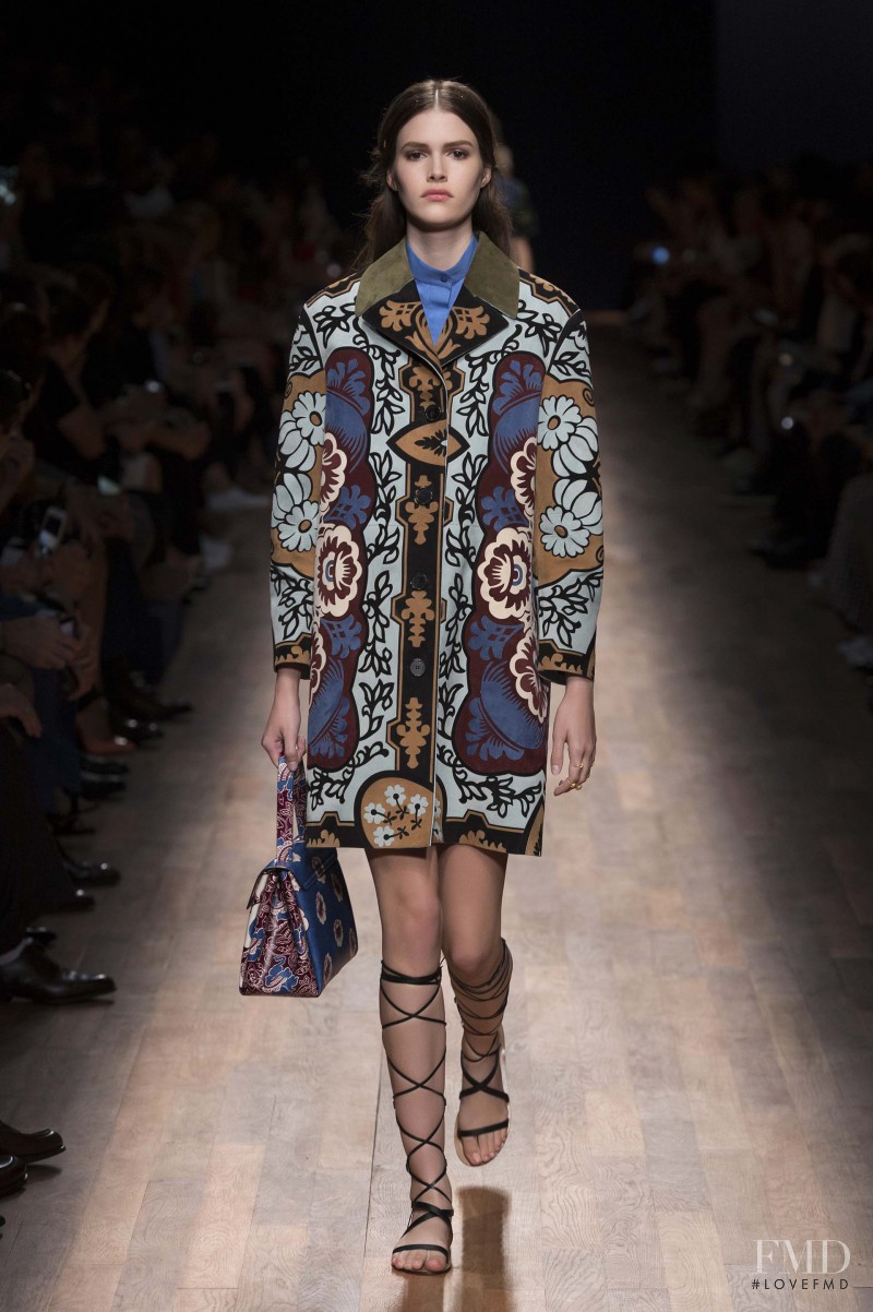 Vanessa Moody featured in  the Valentino fashion show for Spring/Summer 2015