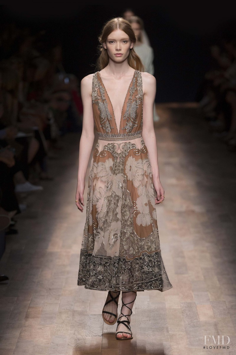 Julia Hafstrom featured in  the Valentino fashion show for Spring/Summer 2015