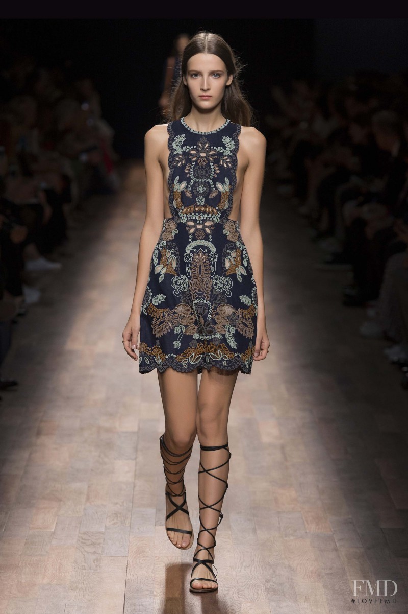 Yana Van Ginneken featured in  the Valentino fashion show for Spring/Summer 2015