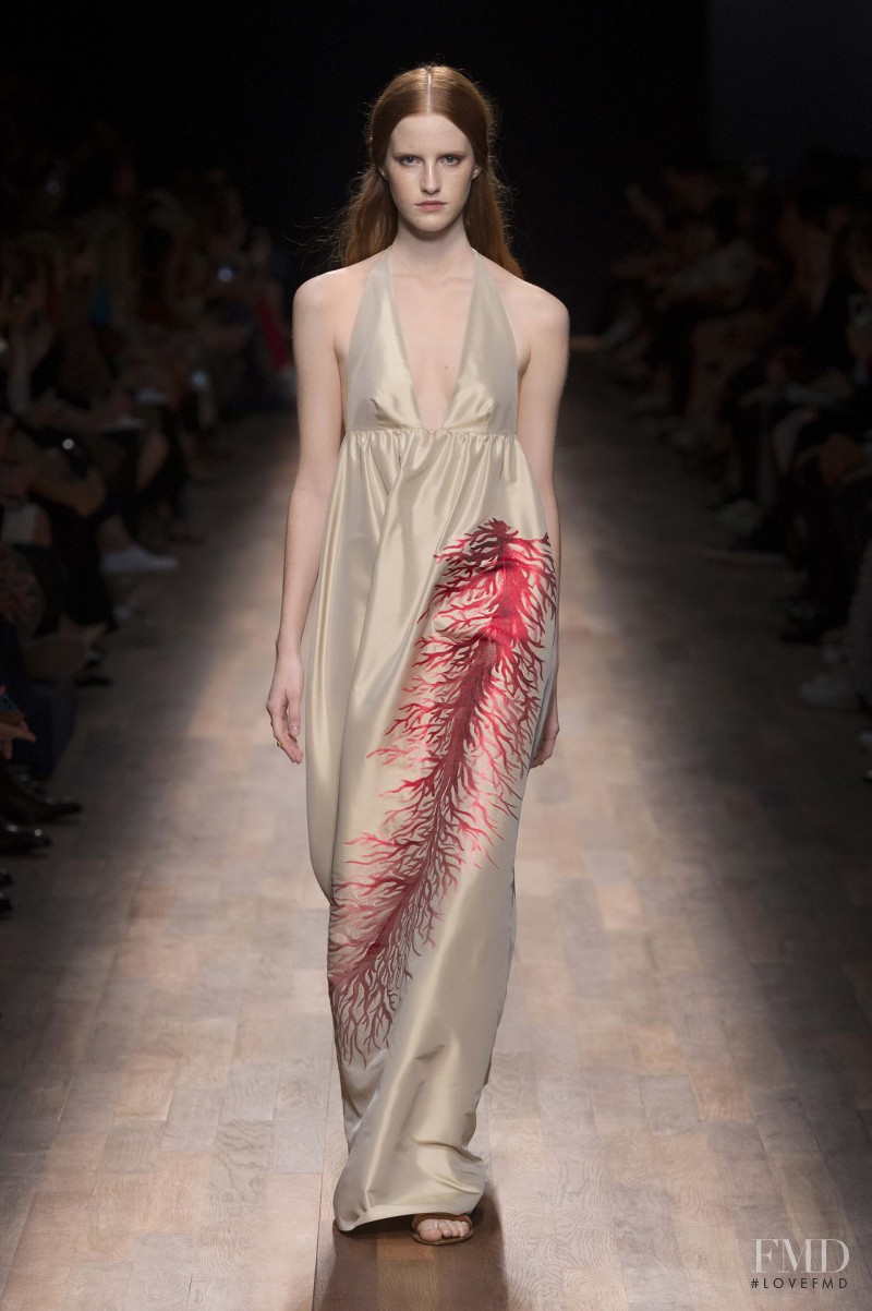Magdalena Jasek featured in  the Valentino fashion show for Spring/Summer 2015