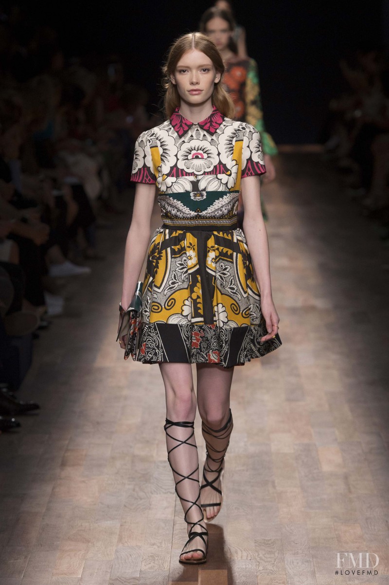 Julia Hafstrom featured in  the Valentino fashion show for Spring/Summer 2015