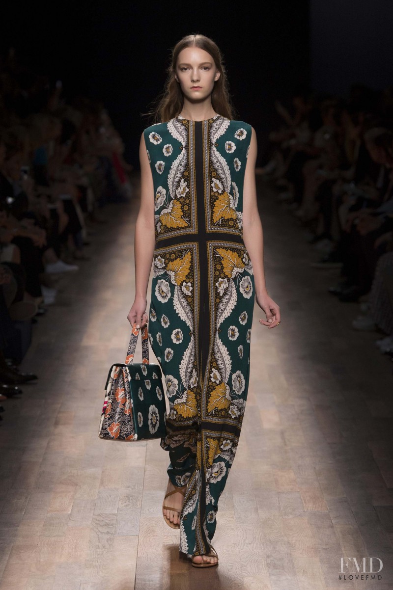 Irina Liss featured in  the Valentino fashion show for Spring/Summer 2015