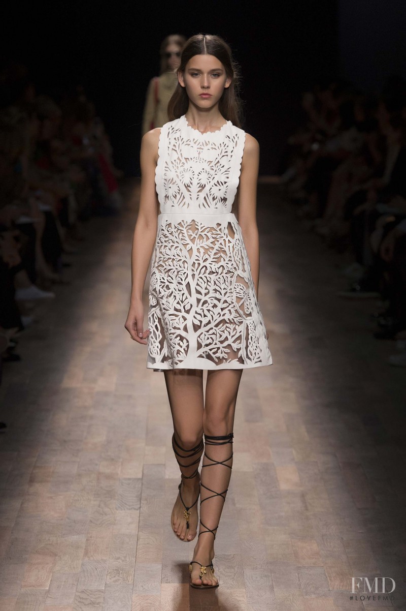 Vivienne Rohner featured in  the Valentino fashion show for Spring/Summer 2015