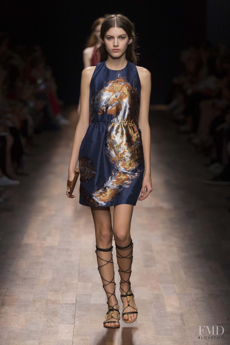 Valery Kaufman featured in  the Valentino fashion show for Spring/Summer 2015