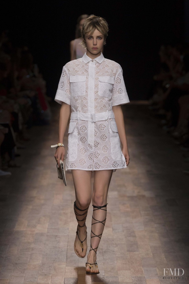 Edie Campbell featured in  the Valentino fashion show for Spring/Summer 2015