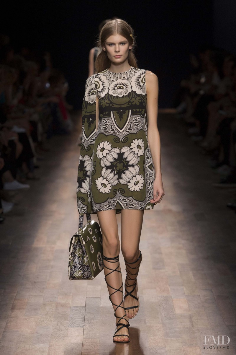 Alexandra Elizabeth Ljadov featured in  the Valentino fashion show for Spring/Summer 2015
