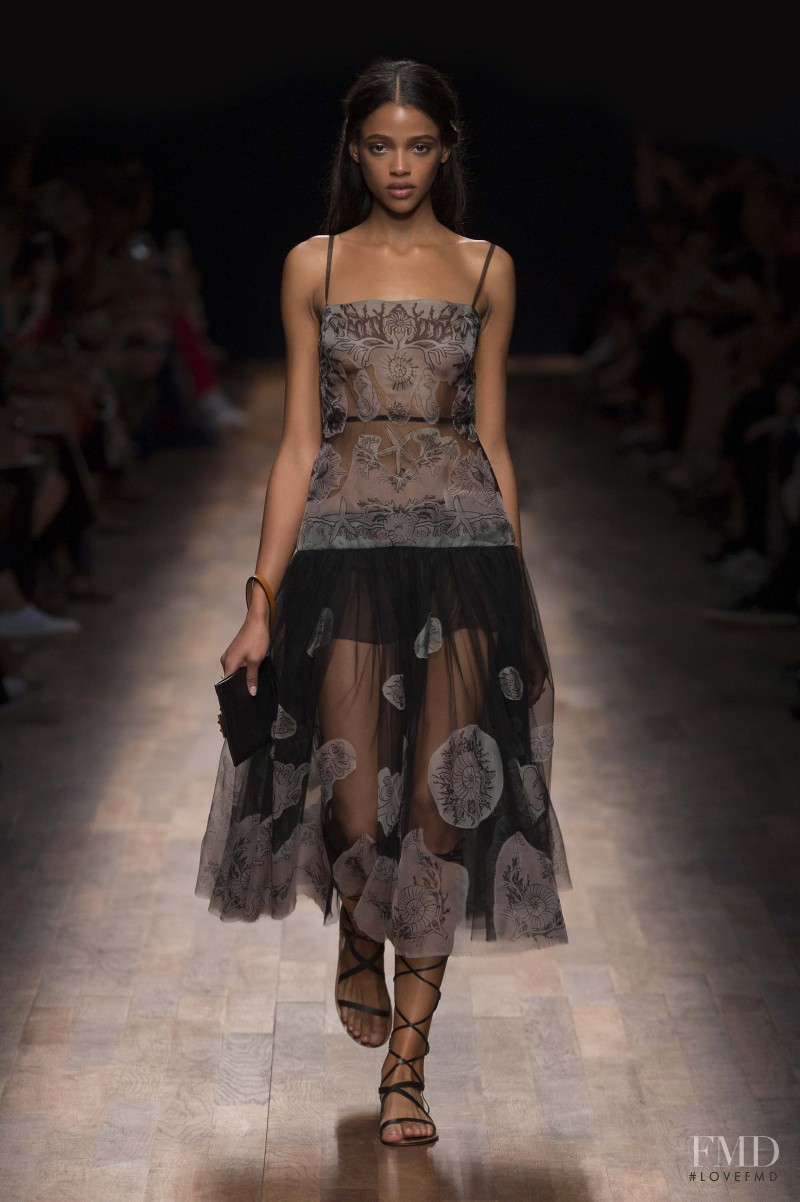 Aya Jones featured in  the Valentino fashion show for Spring/Summer 2015