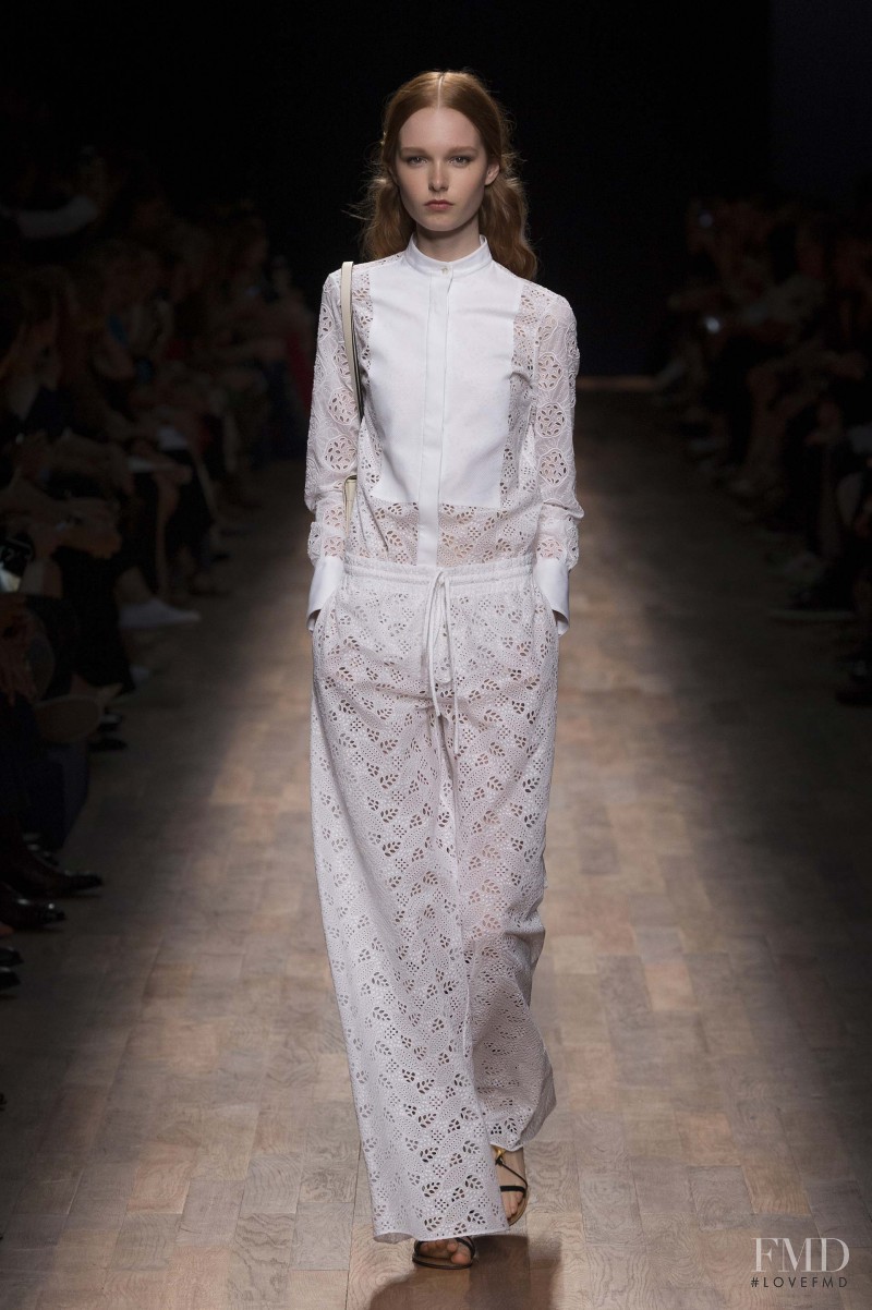 Grace Simmons featured in  the Valentino fashion show for Spring/Summer 2015
