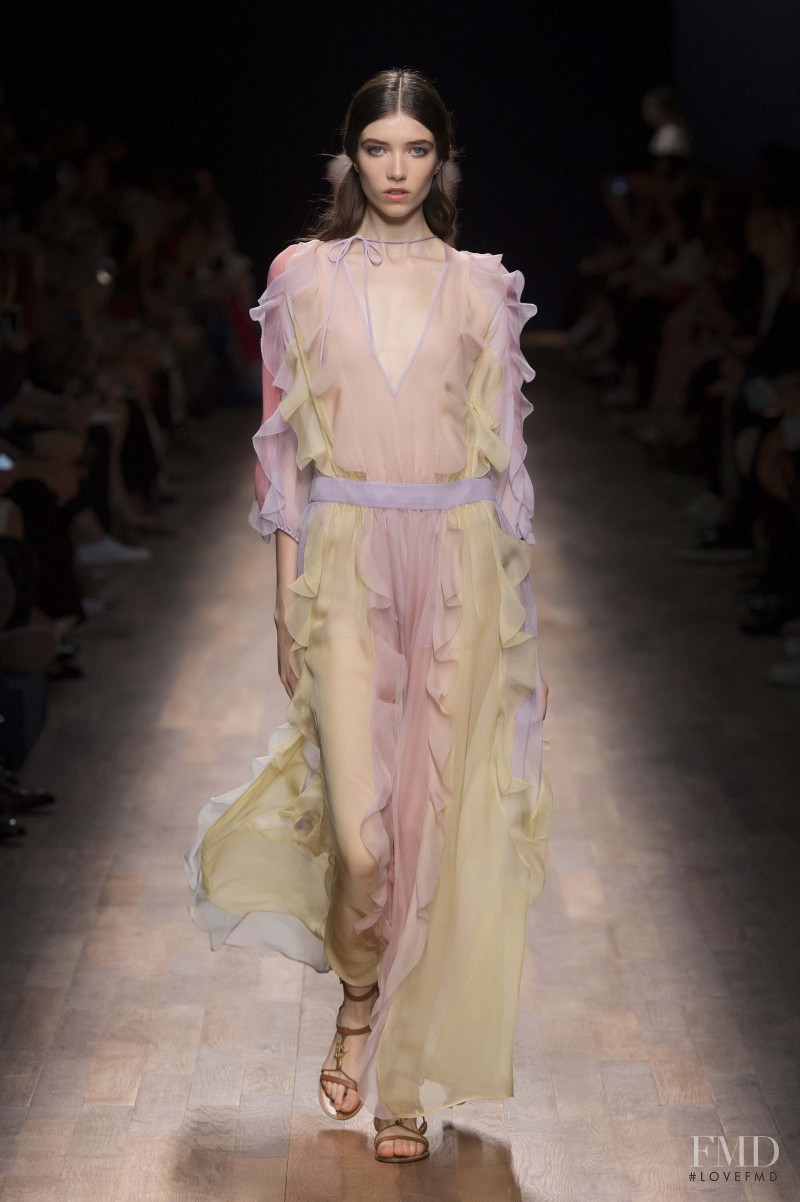 Grace Hartzel featured in  the Valentino fashion show for Spring/Summer 2015