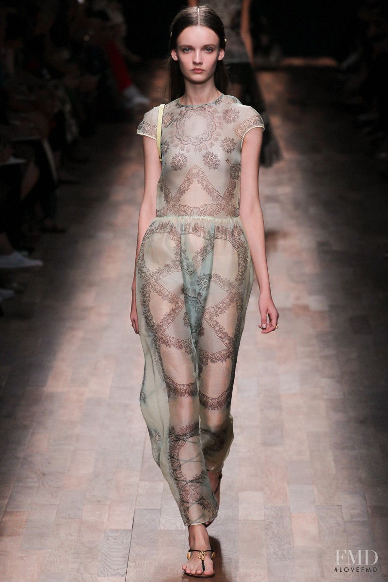 Anna Marija Grostina featured in  the Valentino fashion show for Spring/Summer 2015