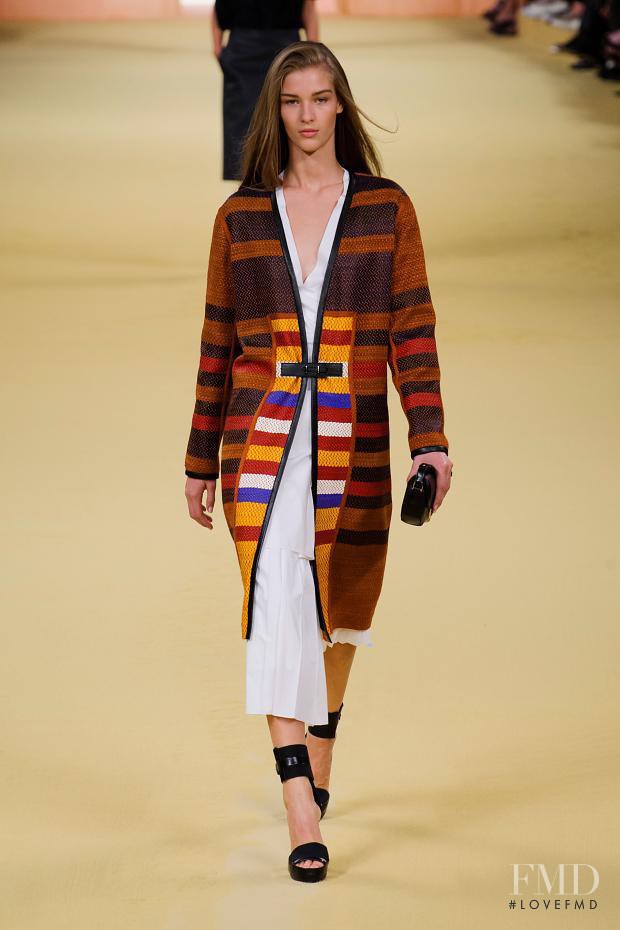Elena Bartels featured in  the Hermès fashion show for Spring/Summer 2015