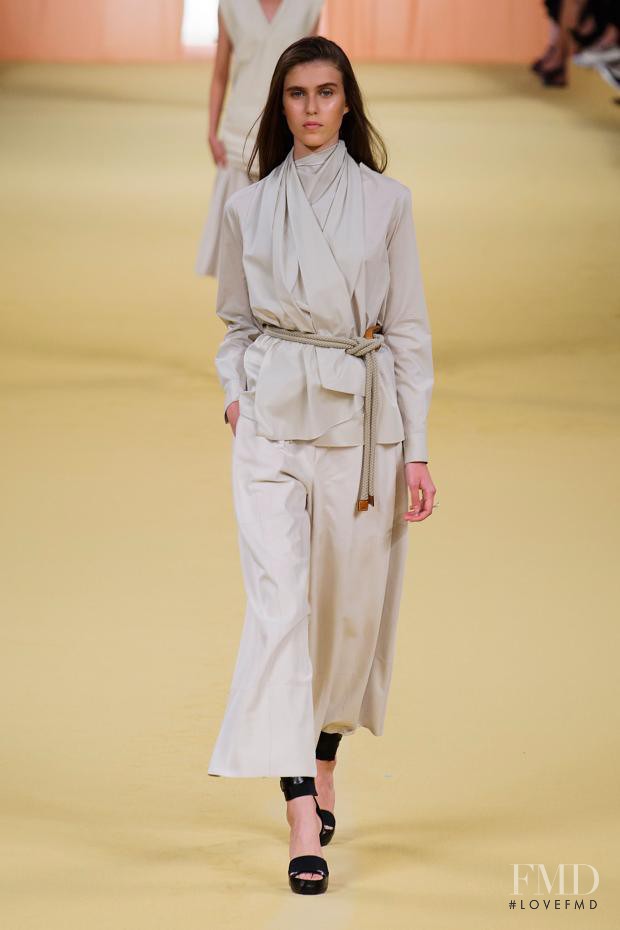 Anita Zet featured in  the Hermès fashion show for Spring/Summer 2015