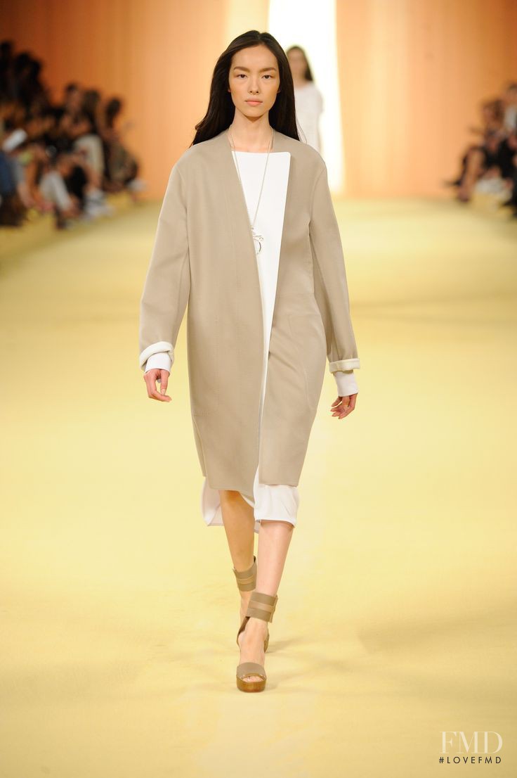 Fei Fei Sun featured in  the Hermès fashion show for Spring/Summer 2015