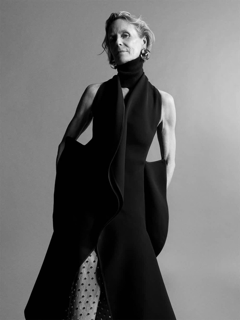 Ayuol Manyok featured in  the Toni Maticevski advertisement for Pre-Fall 2025