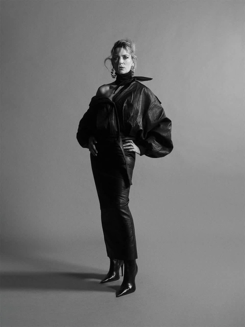 Ayuol Manyok featured in  the Toni Maticevski advertisement for Pre-Fall 2025