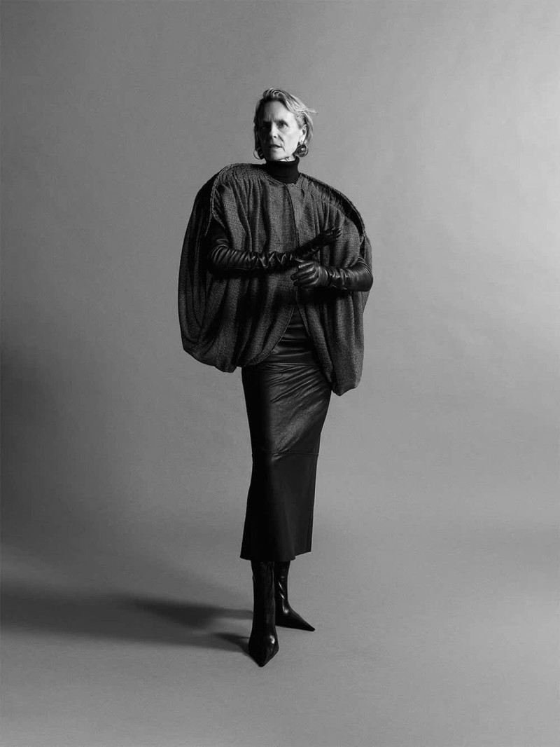 Ayuol Manyok featured in  the Toni Maticevski advertisement for Pre-Fall 2025