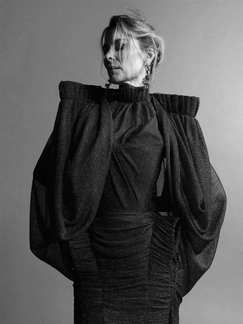 Ayuol Manyok featured in  the Toni Maticevski advertisement for Pre-Fall 2025