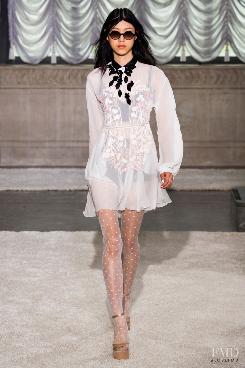 So Ra Choi featured in  the Giamba fashion show for Spring/Summer 2015