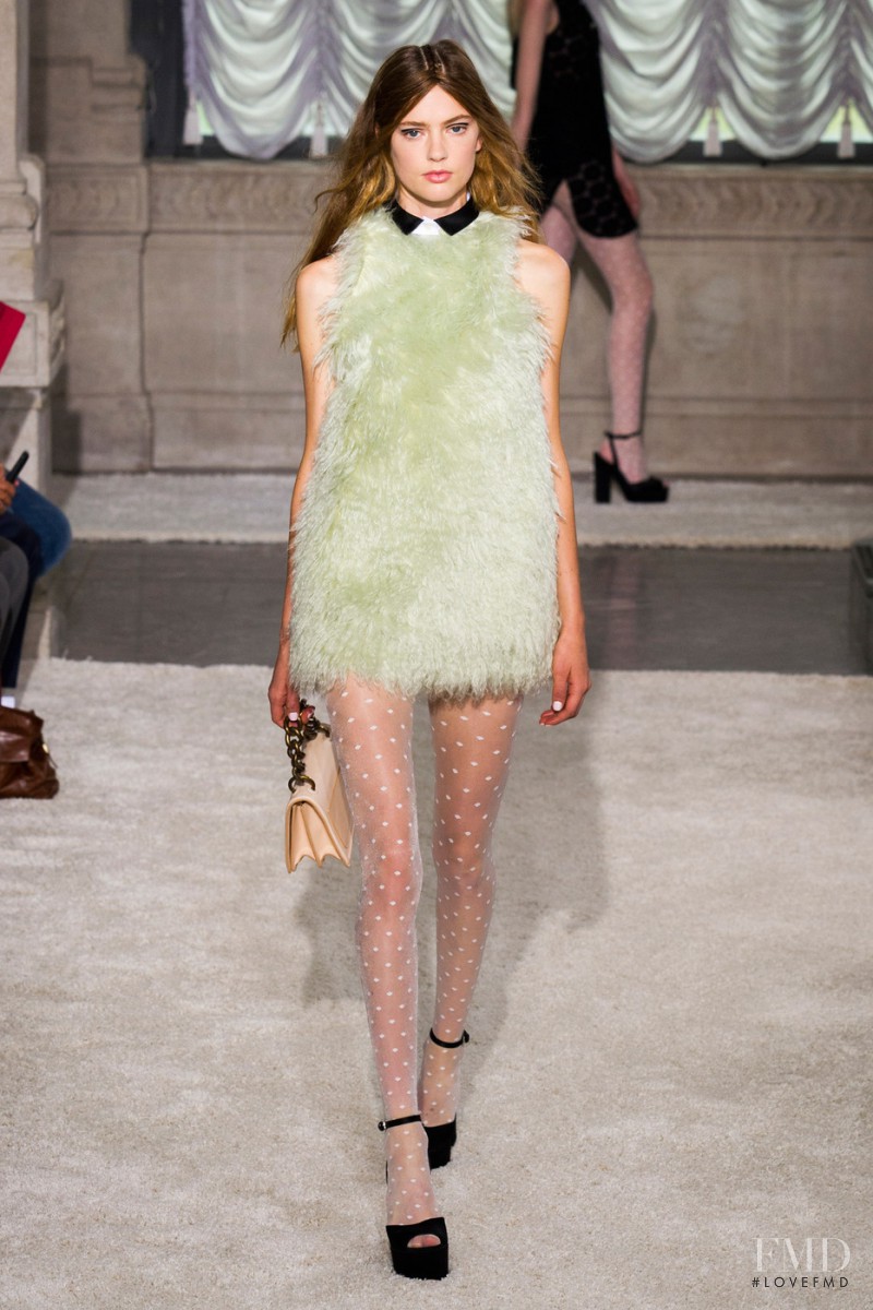 Emmy Rappe featured in  the Giamba fashion show for Spring/Summer 2015