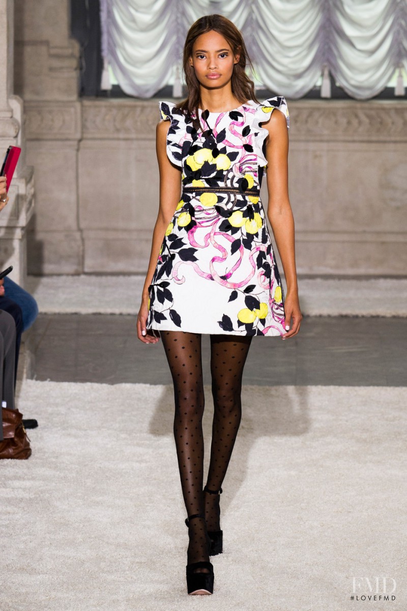 Malaika Firth featured in  the Giamba fashion show for Spring/Summer 2015