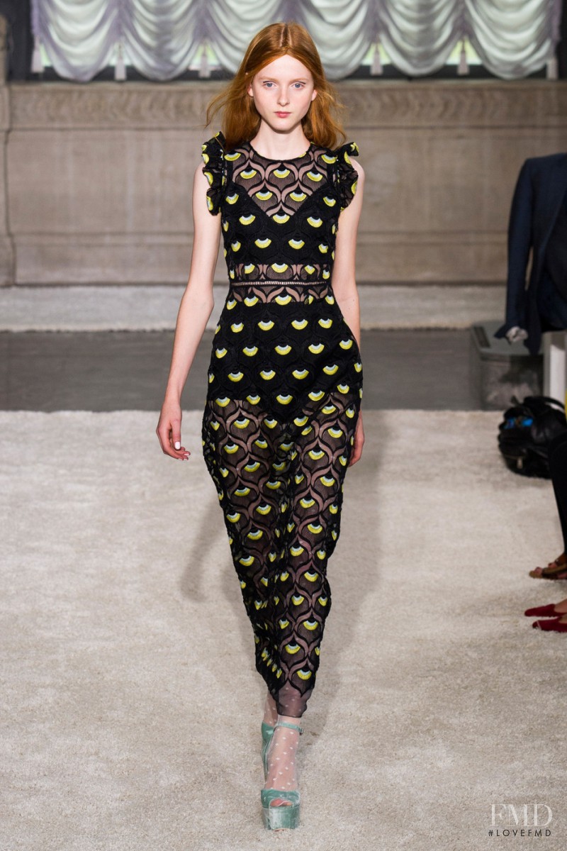 Madison Stubbington featured in  the Giamba fashion show for Spring/Summer 2015