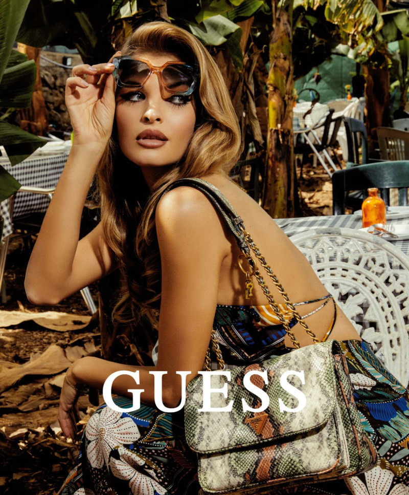 Seyla Brigitte Zanon featured in  the Guess advertisement for Spring/Summer 2025
