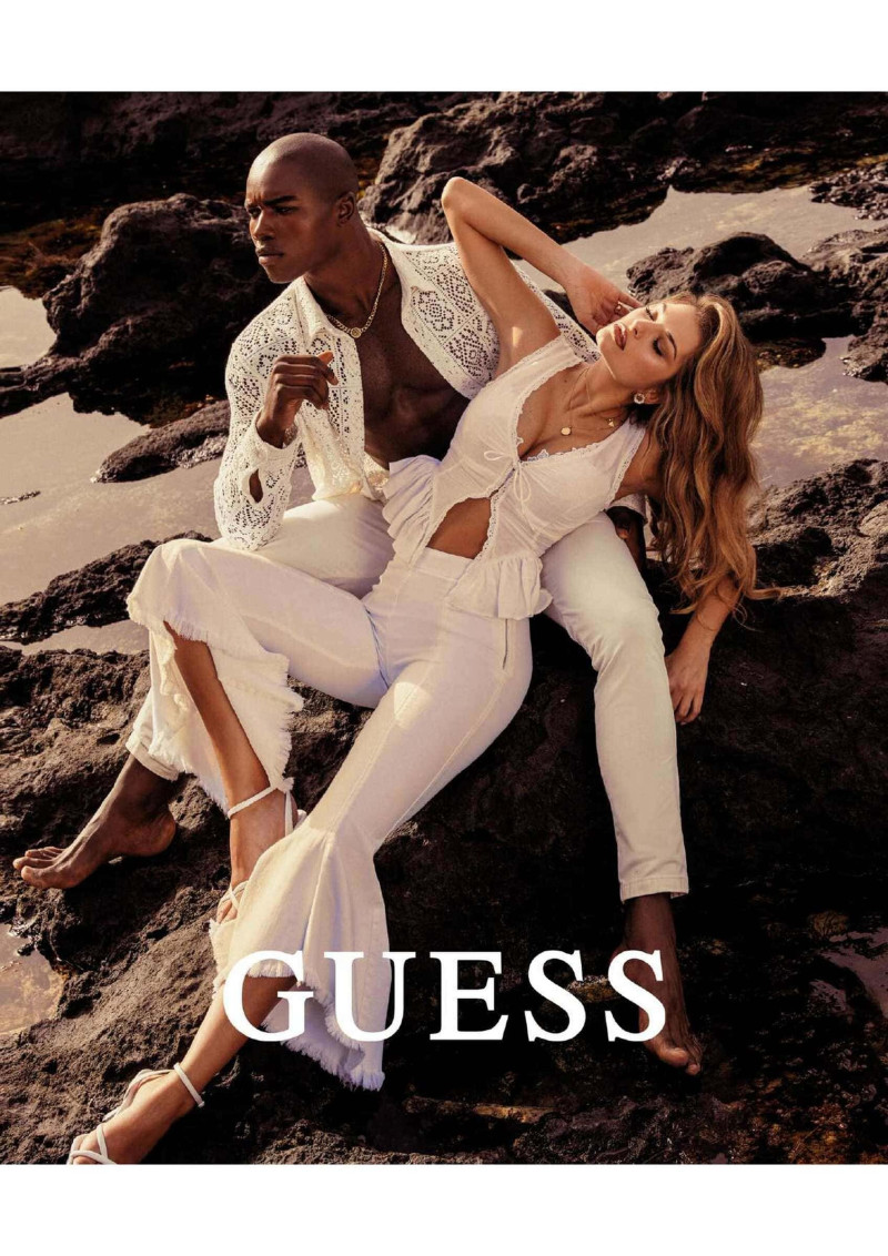 Seyla Brigitte Zanon featured in  the Guess advertisement for Summer 2023