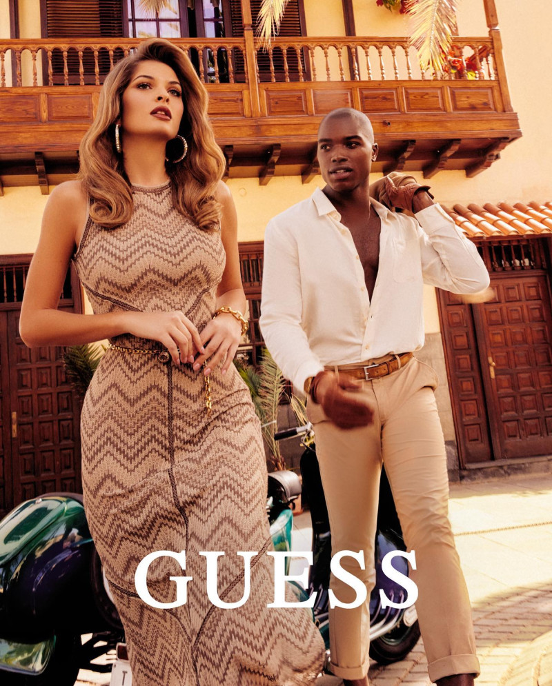 Seyla Brigitte Zanon featured in  the Guess advertisement for Summer 2023