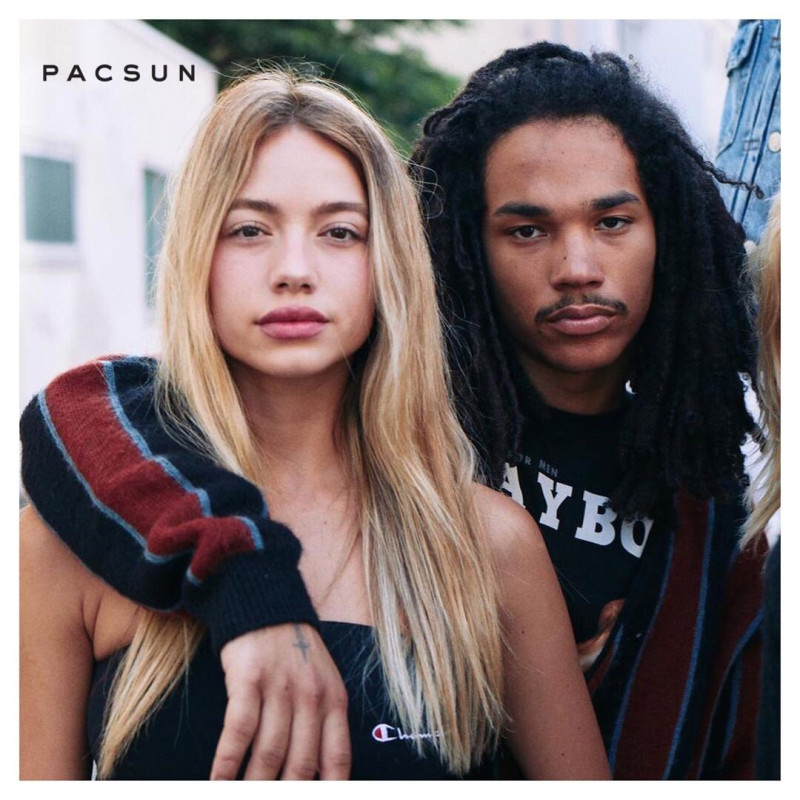 Ella Ayalon featured in  the PacSun advertisement for Spring/Summer 2021