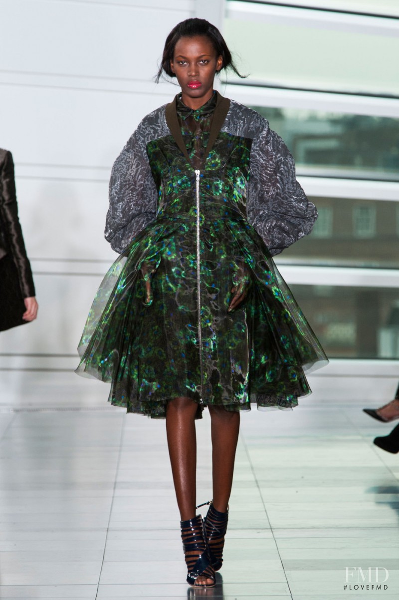 Kai Newman featured in  the Antonio Berardi fashion show for Spring/Summer 2015