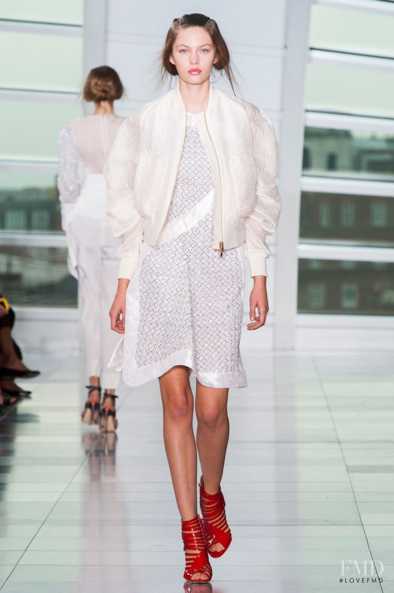 Marta Placzek featured in  the Antonio Berardi fashion show for Spring/Summer 2015