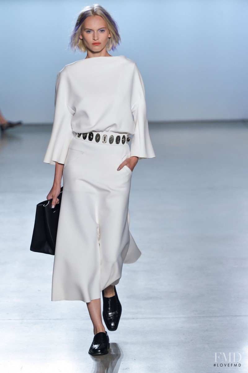 Valeria Dmitrienko featured in  the Sally LaPointe fashion show for Spring/Summer 2015