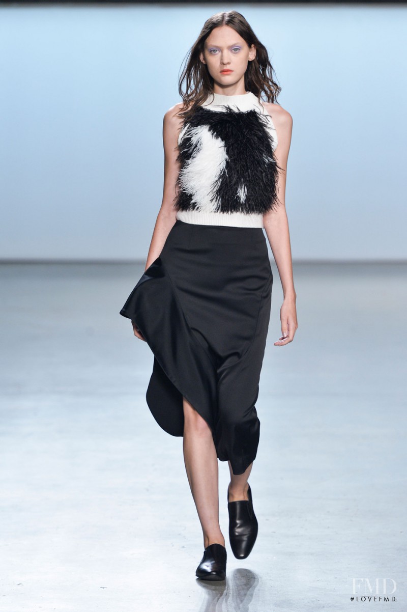 Svetlana Mukhina featured in  the Sally LaPointe fashion show for Spring/Summer 2015