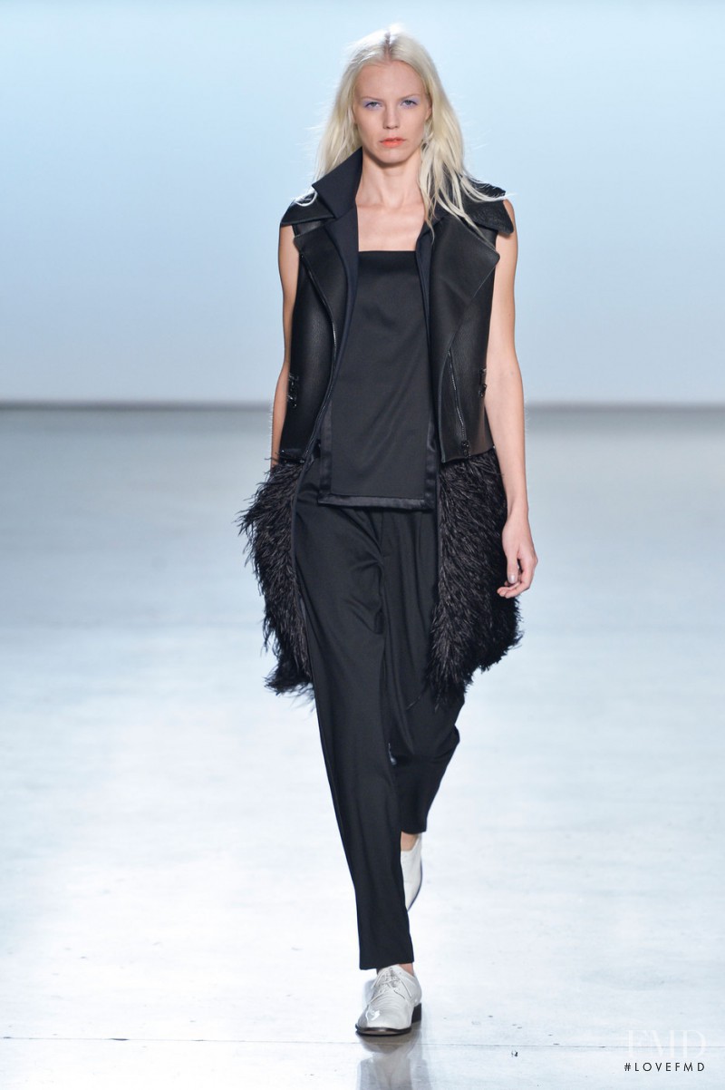Ragnhild Jevne featured in  the Sally LaPointe fashion show for Spring/Summer 2015