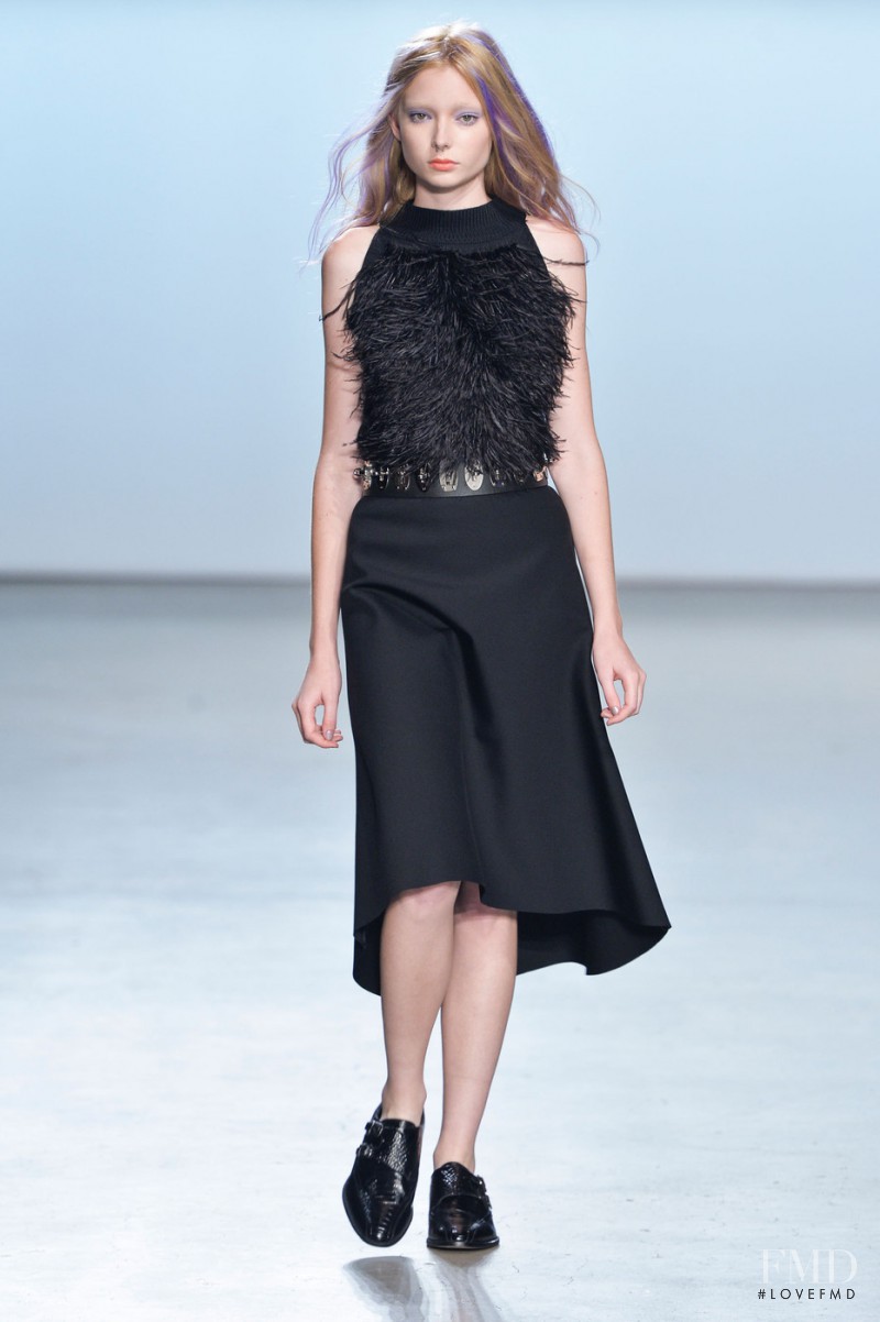 Lydia Hunt featured in  the Sally LaPointe fashion show for Spring/Summer 2015