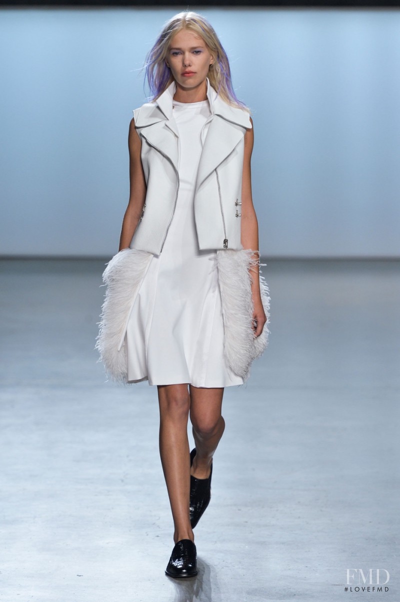 Rina Karuna featured in  the Sally LaPointe fashion show for Spring/Summer 2015