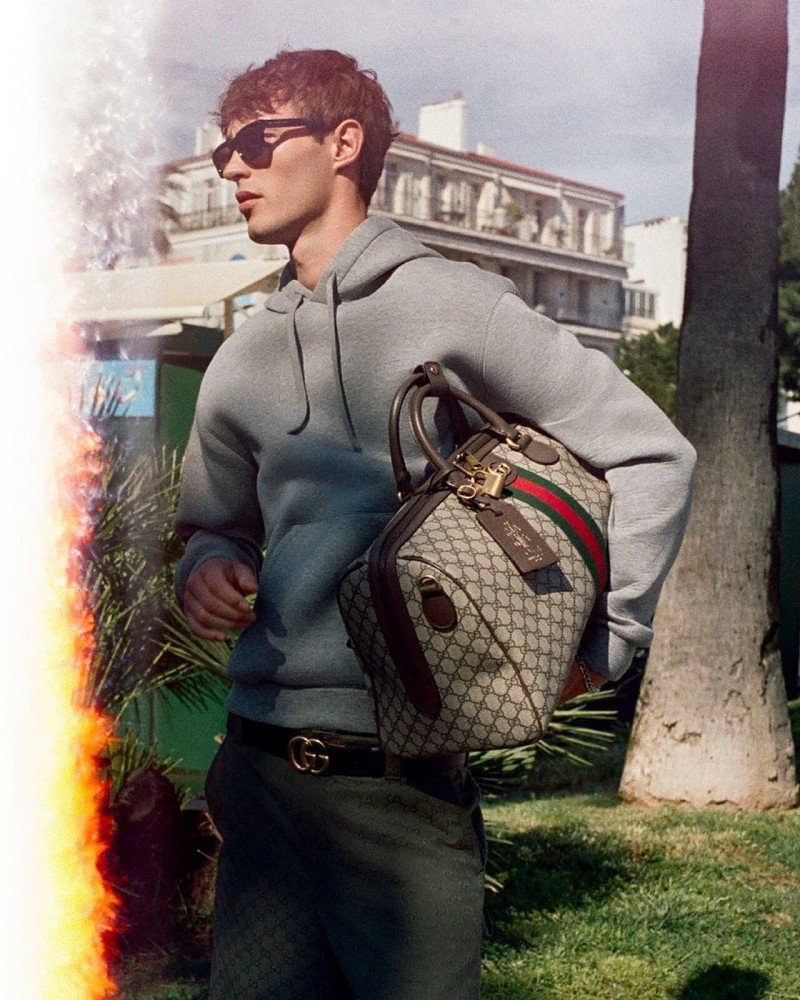 Emily Ratajkowski featured in  the Gucci gg obsession 2025 (gg monogram) advertisement for Pre-Fall 2025