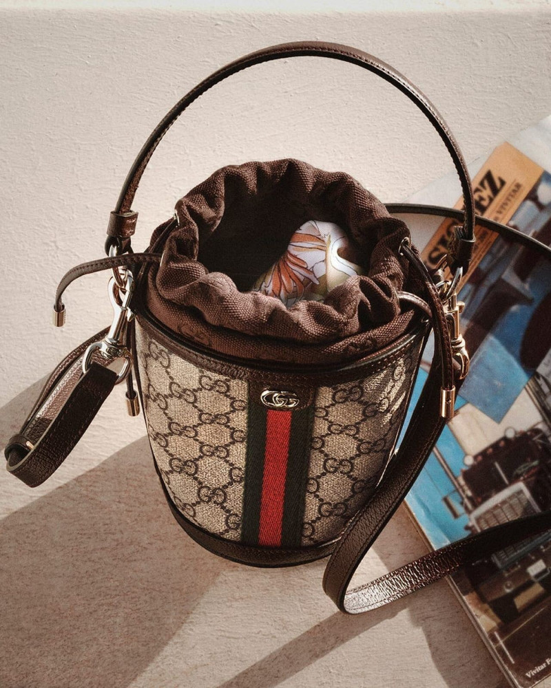 Emily Ratajkowski featured in  the Gucci gg obsession 2025 (gg monogram) advertisement for Pre-Fall 2025