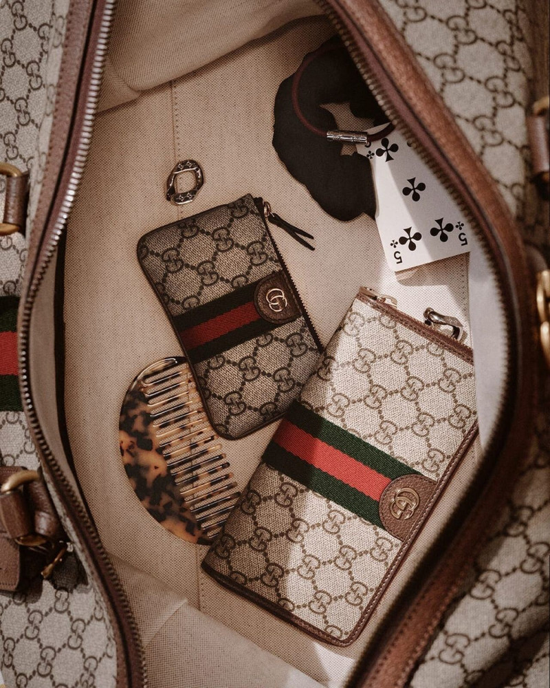Emily Ratajkowski featured in  the Gucci gg obsession 2025 (gg monogram) advertisement for Pre-Fall 2025