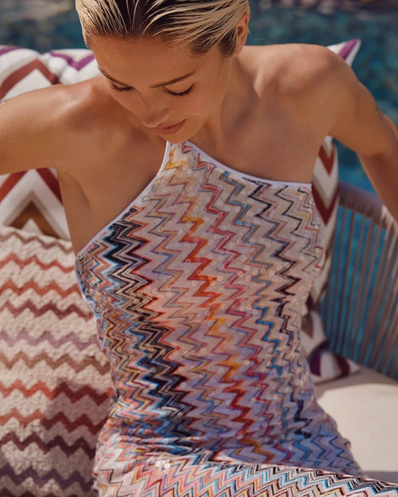 Jasmine Tookes featured in  the Missoni advertisement for Spring/Summer 2025
