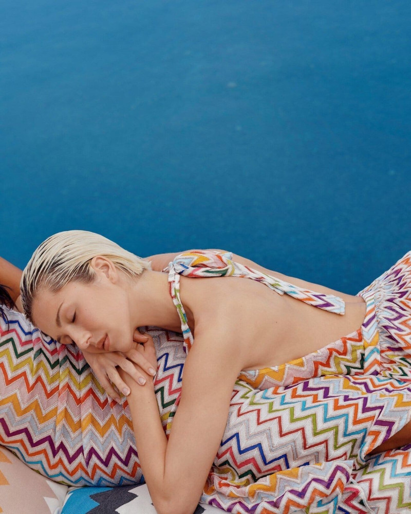 Jasmine Tookes featured in  the Missoni advertisement for Spring/Summer 2025